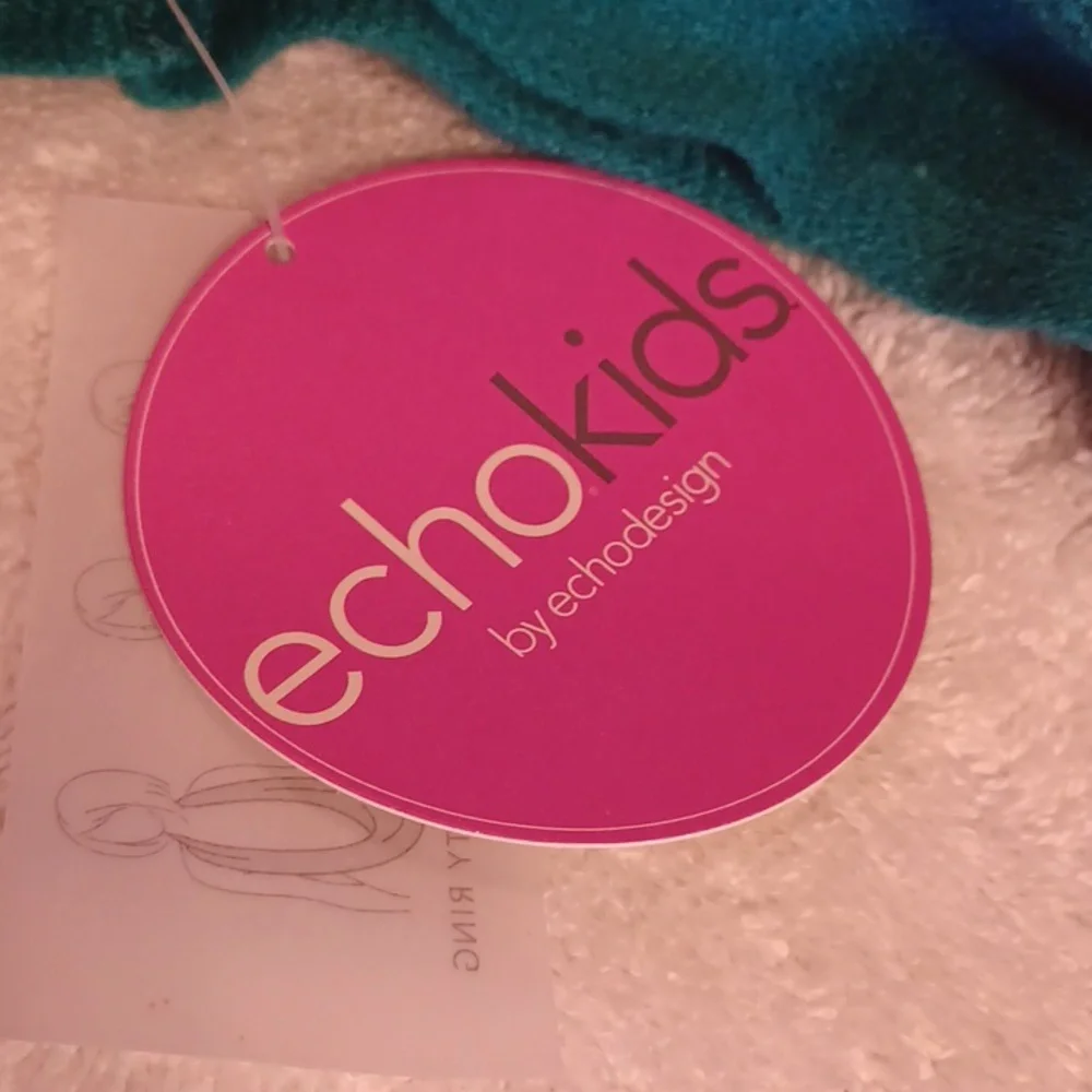 Echo Design infinity scarve kids scarf teal color